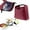 Brick Red, variant on Insulated Lunch Bags: Thermal Food Carriers Pouch for Hot Cold Meals - Leakproof Cooler Bags for School Office Family Gatherings