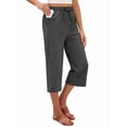 thumbnail image 3 of Siliteelon Women's Wide Leg Loose Capri Yoga Pants Loose Fitness Pants with Pockets, 3 of 7