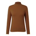 thumbnail image 5 of Women's Autumn And Winter Thick And Coat With Half High Neck And Coat Base Women Pullover Sweaters for Fall And Winter Large Sweat Shirts Mint Cropped Sweatshirt Sweatshirts for Women plus Semi Formal, 5 of 6