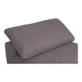 thumbnail image 5 of Armless Accent Chair - Modern Living Room Seating - Light Grey Fabric Chair, 5 of 9