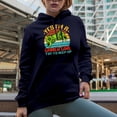 thumbnail image 2 of Yes, I'm a Gamer Girl, Try to Keep Up - Video Gaming Enthusiast Women, Navy Blue Hooded Sweatshirt or Hoodie, Small, 2 of 5