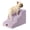 Fleece-Lilac-3-Step, variant on Curved Dog Stairs Ramp For High Beds 22.6" H 5-step Steps Small Dogs And Cats Pet Bed Climbing Non-slip Balanced Step Indoor Purple