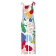 thumbnail image 4 of QATAINLAV Combinaisons pour Femmes Bretelles Réglables Pantalon Grand une Pièce Sans Manches Coton Lin Salopettes Mode Rayures Combinaisons avec Poches Ventes Prime Liquidation Multicolore m, 4 of 6