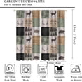 thumbnail image 2 of Bear Deer Curtains for Living Room, Rustic Cabin Retro Window Treatments for Bedroom, Wildlife Woodland Animal Elk Moose Lodge Buffalo Plaid Drapes 2 Panel Sets,42x54 Inch, 2 of 6
