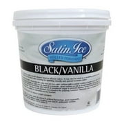 SATIN FINE FOODS Black Fondant Pail, Black/Vanilla, 2 Pound []