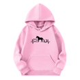 thumbnail image 3 of Wxolcjlv Toddler Boys Hoodies Fashion Horse Print Long Sleeve Hoodie Jacket With Pocket Casual Daily Wear Sports Sweatshirt Pullovers For Boys Girls，3-4 Years, 3 of 3
