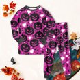 thumbnail image 7 of Enyan Girls Pajamas Halloween Long Sleeve Pumpkin/Ghost Pjs Set Kid Toddler Jammies Sleepwear Loungewear Set Girl Pjs(7-8 Years), 7 of 7