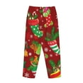 thumbnail image 5 of Kll Womens X-Mas And New Year Print Pajama Pants Soft Pajama Bottoms For Women Cozy Lounge Pants, 5 of 9