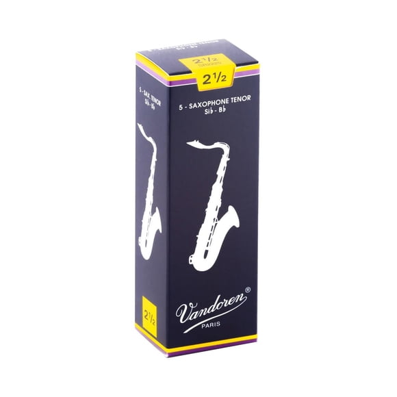 Cañas para saxo tenor Vandoren Traditional Strength 2.5 (x5)