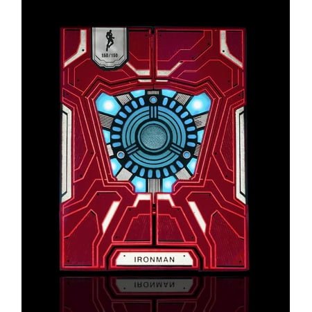 Iron Man MK33 (Silver Gilded) Playing Cards by Card Mafia