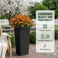 thumbnail image 4 of Homall 24" Tall Plastic Planter Set of 2 with Inside Pots, Drainages, for Outdoor and Indoor, 4 of 7