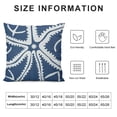 thumbnail image 5 of Nawypu Beach Throw Pillow| Decorative Sofa Pillow Cushion Cover Pillow Case Cover | Decorative Beach Pillow Cover Blue with Starfish, 5 of 5