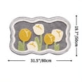 thumbnail image 4 of 1pc, Absorbent Flower Bath Mat - Non-Slip Indoor Floor Mat for Shower Room, Toilet, and Home Decor, 4 of 4