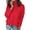 Xmas Red, variant on Zeagoo Women' Turtleneck Sweater Long Sleeve Spilt Hem Casual Knit Pullover Chunky Fall Winter Jumper Top