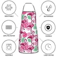 thumbnail image 6 of Pofeuu Flamingo Print Aprons with Pockets, Cute Aprons for Kitchen, Cooking, Server, Barber, Chef Apron, 6 of 7