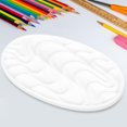 thumbnail image 2 of Paint Plates For Painting White Imitation Ceramic 1Set 9.02X5.24X0.51In, 2 of 5