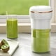 thumbnail image 4 of Vaso de exprimidor portátil - Batidora personal de 450 ml con 6 cuchillas de acero inoxidable, recargable USB de 40W, azul/verde/blanco/rosa, 4 of 6