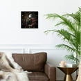 thumbnail image 2 of 3dRose, Bald Eagle with American Flag, 15x15 Wall Clock, 2 of 7