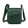 thumbnail image 4 of Segolike Leather Shoulder Bag Adjustable Strap Purse for Woman and Man Commuting Business green, 4 of 8