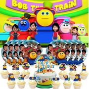 Bob The Train Party Supplies Birthday Decorations Plates Banner Kids Cake Toppers Set Decor
