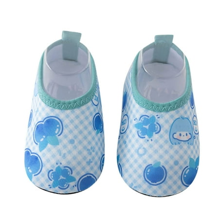 

zuwimk Shoes For Girls Baby Boys and Girls Leather Covered Sneakers Outdoor Soft Soled Toddler Shoes Blue