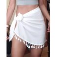 thumbnail image 2 of Mujer Playa Vestido Ropa Pareo Cover Up Encaje Media Falda, 2 of 8
