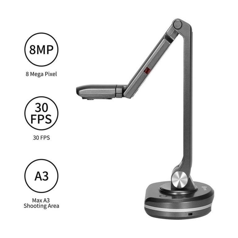 V500S USB 2-in-1 Document Camera & Book Scanner Webcam With Auto