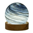 thumbnail image 1 of Una variedad de luces de planeta de vidrio, luces de noche de ensueño con forma de planeta arcoíris para la mesita de noche., 1 of 5