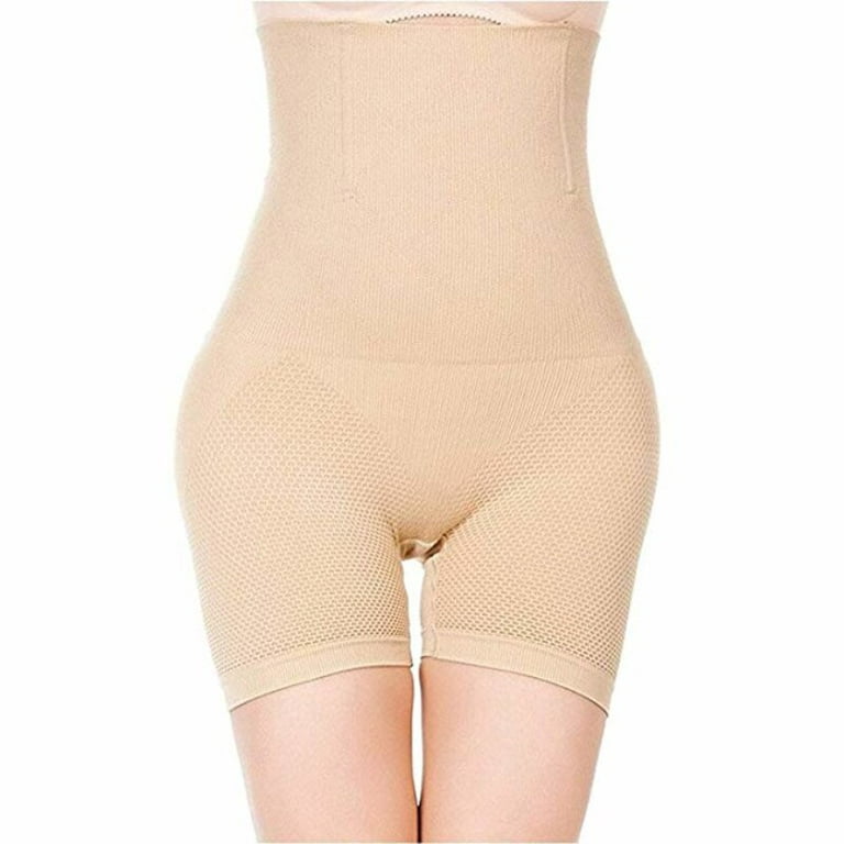 Womens Shapewear Tummy Control Girdle Shorts High-Waist Cincher Panty Butt  Lifter Body Shaper Bodysuit(Beige,XL/2XL)