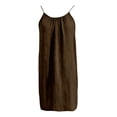 thumbnail image 5 of Backless Cami Dress for Women Short Mini Backless Dress Sleeveless Cami Lounge Dress Above Knee House Dress, 5 of 7