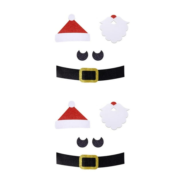 Redempat DIY Home Decorating Made Easy Christmas Window Sticker For Festive Décor Cute Window Stickers Santa Claus 2Set