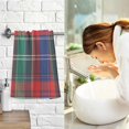 thumbnail image 7 of Yayeee 100% Cotton Hand Towels for Bathroom 16" x 28" Soft Absorbent Kitchen Towel, Red Green Pattern, 7 of 7