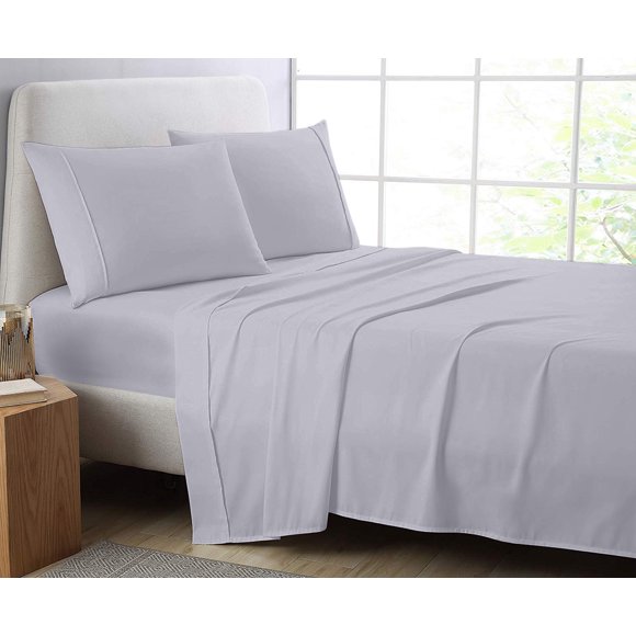Cotton Metrics 4pc Sheet Set 600TC 100% Organic Cotton 4pc Bedding Set (Fitted sheet, Flat sheet, 2 Pillowcases) All Sizes & Colors