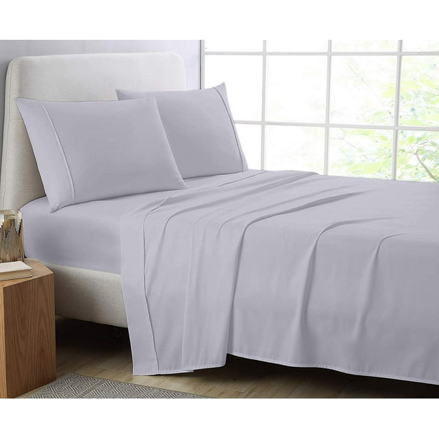 Cotton Metrics 4pc Sheet Set 600TC 100% Organic Cotton 4pc Bedding Set (Fitted sheet, Flat sheet, 2 Pillowcases) All Sizes & Colors
