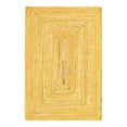 thumbnail image 3 of Unique Loom Braided Chindi Collection Area Rug - Layer (4' 1" x 6' 1" Rectangle Yellow Orange/Orange), 3 of 7