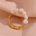 thumbnail image 2 of Women's Fashion Stitching Metal Ring, 2 of 10