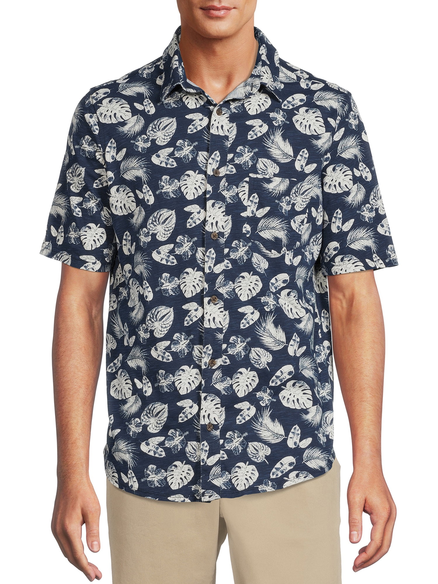 Men's Knit Button Down Shirt