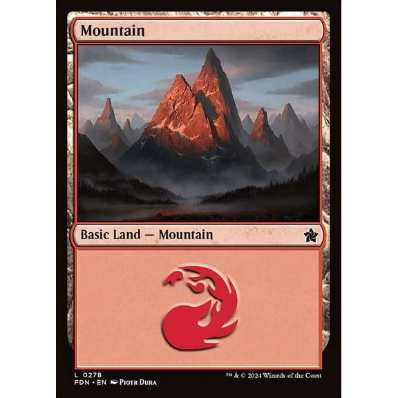 MtG Foundations Common Mountain #278