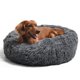 thumbnail image 1 of Cama para perros con forma de pez, redonda, relajante, para perros medianos, 76 cm, gris oscuro, 1 of 5