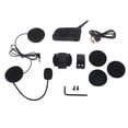 thumbnail image 2 of Auriculares con intercomunicador Bluetooth, EJEAS V6 Pro 1200M, intercomunicador para motocicleta, auricular con materiales ecológicos, 2 of 9