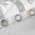 thumbnail image 4 of Homewish Bling Monogrammed D Blackout Curtains Set of 2 (52x84 Each) for Girl, Grey Fashion Watercolor Marble Window Curtains, Chic Sequin Print Curtains and Drapes, Living Room Curtains Decor, 4 of 6