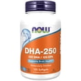 thumbnail image 1 of Suplemento NOW Foods DHA-250 50% DHA 120 cápsulas blandas x2, 1 of 4