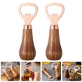thumbnail image 2 of 2 abridores de botellas de cerveza manuales con mango de madera, 2 of 6