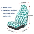 thumbnail image 3 of Wukai Green Baseball Full Set Car Seat Covers with Soft Padding Universal Auto Front Seats Protector and Cushion Mat, 3 of 5