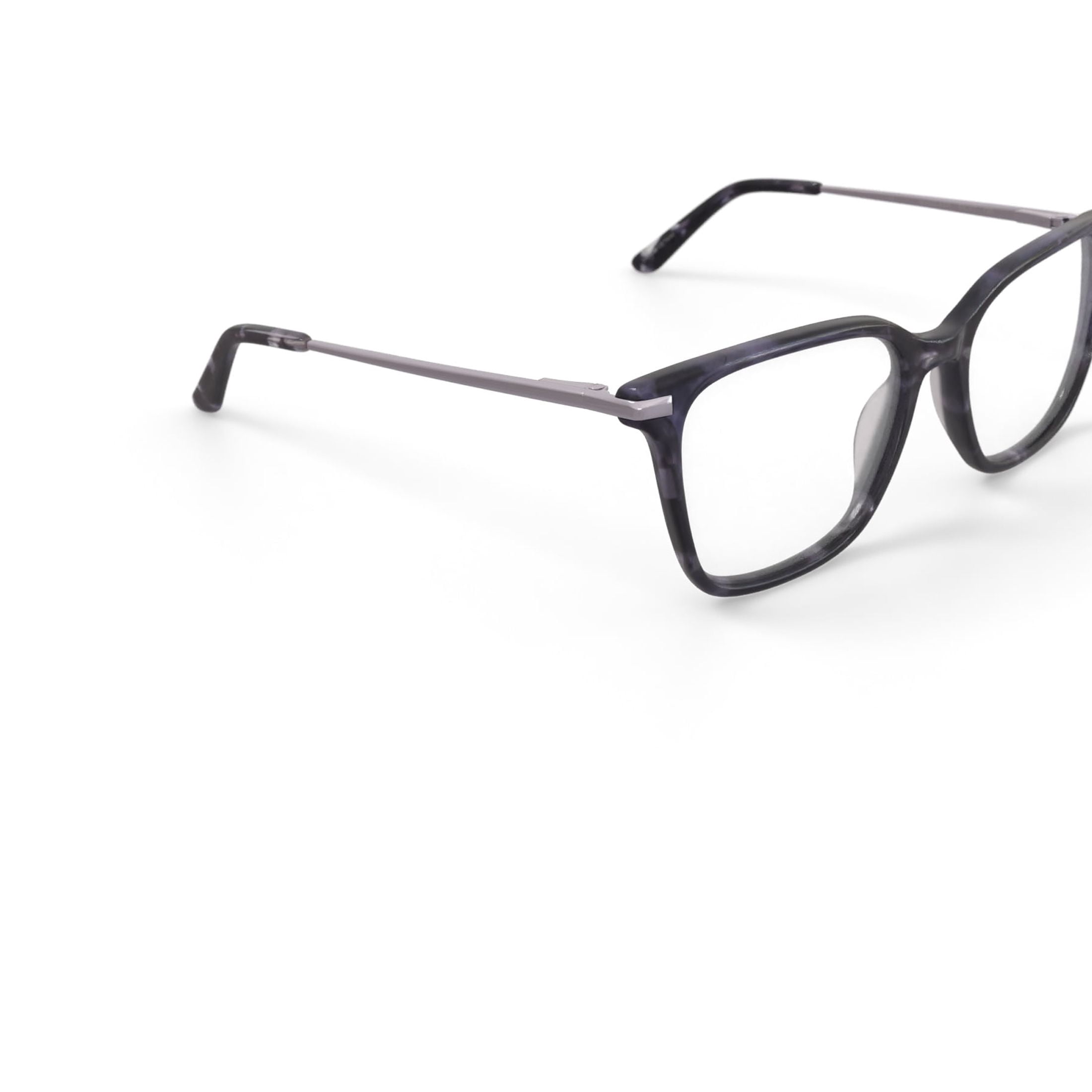 Walmart Women's MV022 Ash Square Prescription Eyeglasses with Case, Black Tortoise