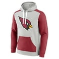 thumbnail image 2 of Men's Fanatics Silver/Cardinal Arizona Cardinals Big & Tall Team Fleece Pullover Hoodie, 2 of 3