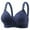 Dark Blue, variant on Women Casual Breathable Striped Top Bra Underwear Without Steel Ring Gathering And Adjusting Bra High Intensity Sports Bras for Women