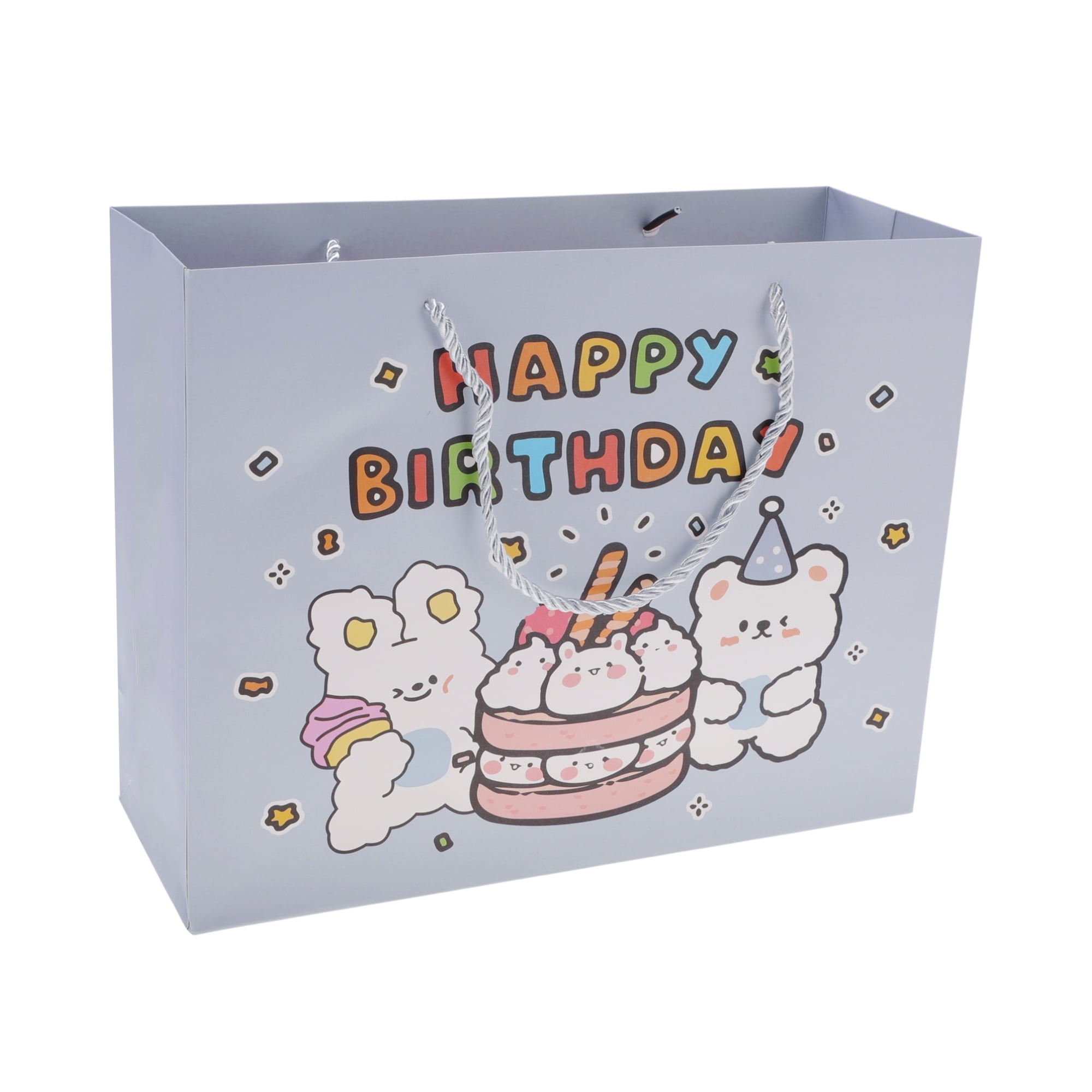 Unique Bargains Cartoon Animal Gift Bags 2Pcs Purple