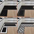 thumbnail image 3 of 2Pcs Rectangle Non-slip Soft Floor Mat Water Absorbing Rug for Home Bathroom Kitchen black and white plus 2pcs 40X60CM+40X120CM, 3 of 8