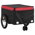 thumbnail image 2 of vidaXL Bike Trailer Black and Red 45 kg Iron, 2 of 5